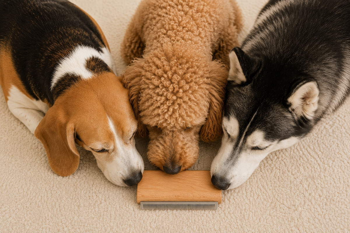 One brush. Three sizes. Every breed covered.