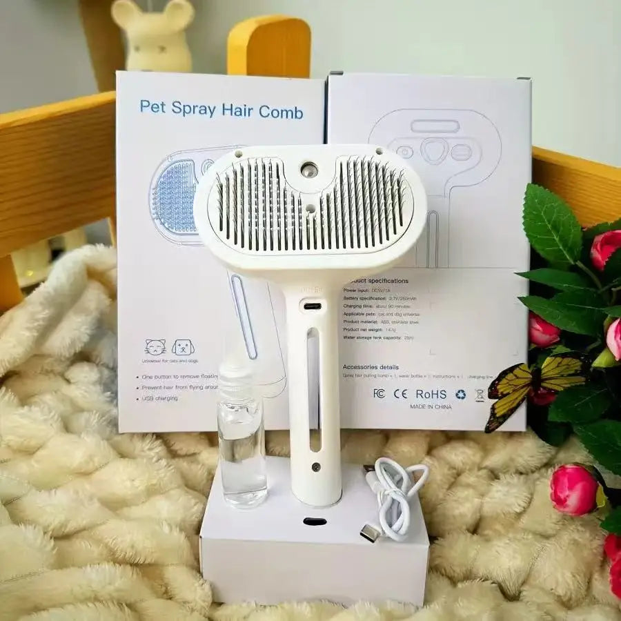 Steam Spray Dog Grooming Brush Unique Steam Brush For Dogs Luxury Grooming Brush Dog Steam Brush