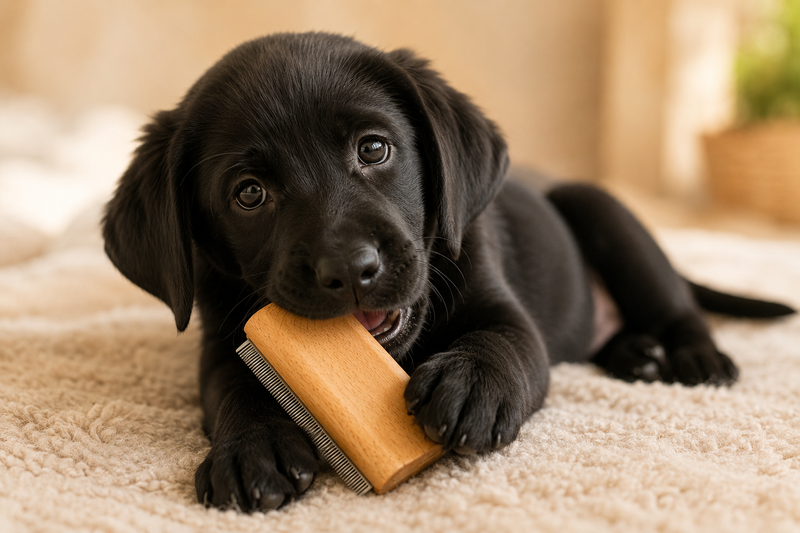 First brush, first bond: starting grooming with a new pup