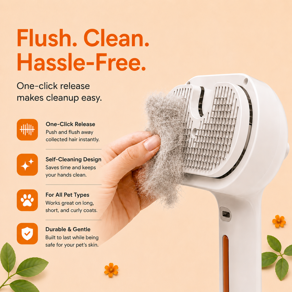 Steam Grooming Brush for Dogs
