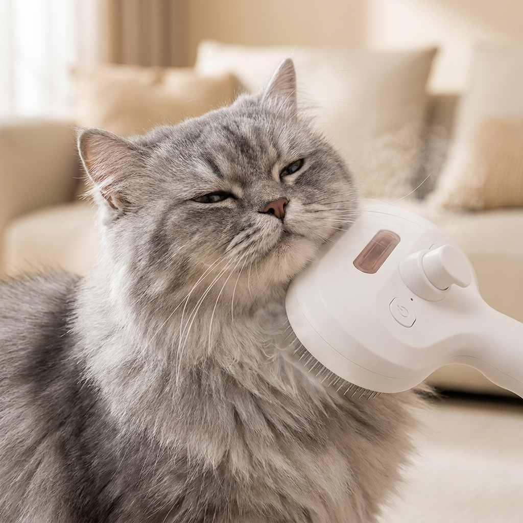 Steam Grooming Brush for Dogs